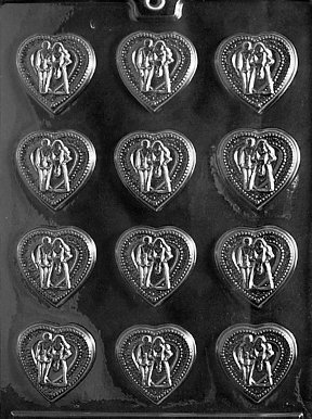 WEDDING HEARTS Wedding Candy Mold Chocolate
