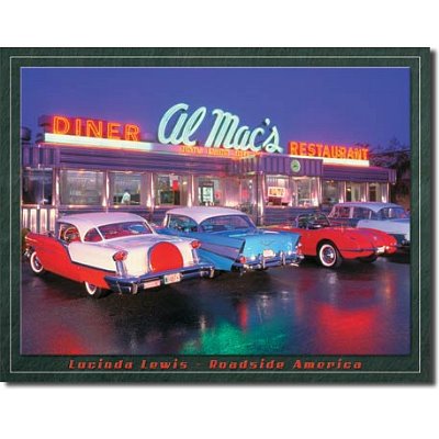 Al Mac's Diner Nostalgic Metal Sign by Lucinda Lewis, 16x13