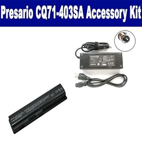 HP Presario CQ71-403SA Laptop Accessory Kit includes: SDB-3331 Battery, SDA-3515 AC Adapter