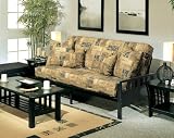 Futon Frame - Full Size Mission Metal Futon in Black Metal - 35-2514-050