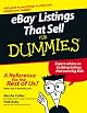 eBay Listings That Sell For Dummies (For Dummies (Computer/Tech))