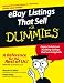 eBay Listings That Sell For Dummies (For Dummies (Computer/Tech))
