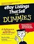 eBay Listings That Sell For Dummies (For Dummies (Computer/Tech))