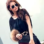 New Fashion Women's Bat Sleeve Chiffon Tunic