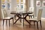 5-Piece Dining Set in Distressed Walnut - Coaster