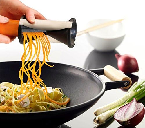 The Original Spiralizer Premium Vegetable Spiralizer , Create Two Julienne Spirals Sizes (Cleaning Brush Included)