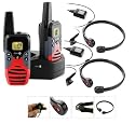 DORO WT87 Rugged Walkie Talkie Ski Pack With 2 Throat Microphones