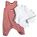 Baby : Liegelind  Unisex - Baby Babykleidung/Bekleidungssets, Gr. 44 Rot (tomate/weiss) (tomate/weiss)