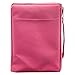 Promo Poly-Canvas Bible / Book Cover w/Fish Applique (Medium, Pink)