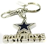 Silver Metal Dallas Cowboys Keychain