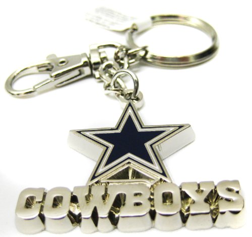 Silver Metal Dallas Cowboys Keychain