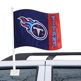 Tennessee Titans Navy Blue Car Flag