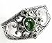 Jewelry : Barse Sterling Silver Green Swarovski Crystal Bracelet