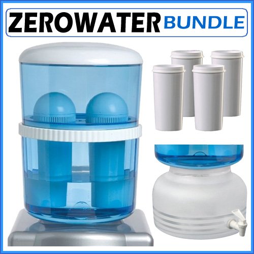 ZeroWater ZJ-003 Filtration Water Cooler Bottle with Decanter