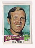 1975 Topps #100 Bob Griese Vintage Football Card