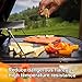 Explore Land BBQ Grill Mat - For Grilling and Baking - 100% Non Stick Oven Liner - 50% Thicker Heavy Duty - (Set of 2) - Reusable and Dishwasher Safe 15.75 x 13 Inches - 7 Year Warrenty