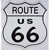RT. 66 SHIELD Tin Sign 11"W x 11"H , 12x12