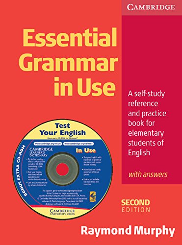 essential grammar in use with answers and cd rom a self study reference and practice book for elementary students