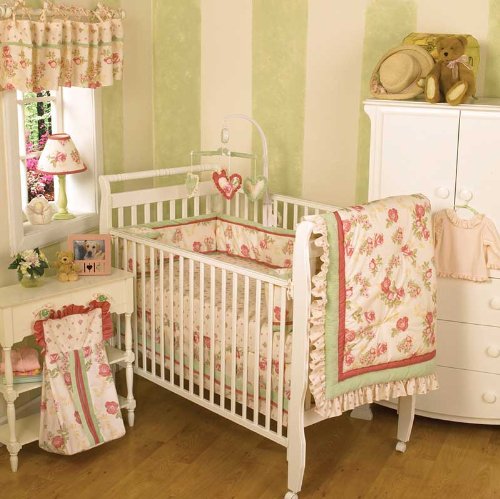 Antique Rose 4 Piece Crib Bedding Set by Nojo