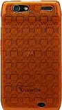 Orange - Cruzer Lite Androidified High Gloss TPU Soft Gel Skin Case - For DROID RAZR by Motorola (Verizon Wireless) [Cruzer Lite Retail Packaging]