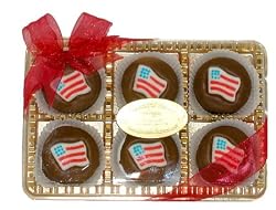 American Flag Themed Milk Chocolate Covered Oreo's