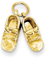 Gold and Watches 14k Baby Shoes Charm