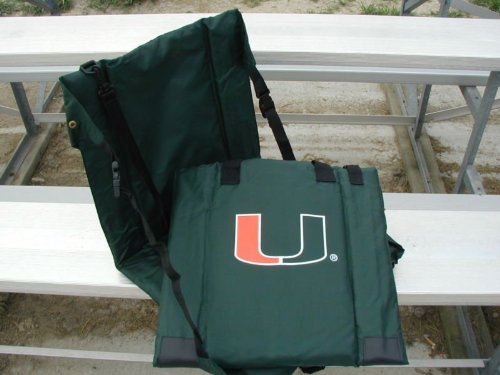 University of Miami Hurricanes Canes Stadium Bleacher Seat Chair