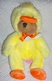 10" Plush Webster Plush Teddy Bear in Duck Costume Doll Toy