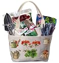 Marjolein Bastin Geranium Flower Garden Canvas Tote Bag Purse