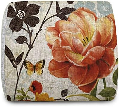 SevenOne Portable Flower and Butterfly High Quality Memory Foam Back Cushion for Car Seats, Office Computer Seats,sofa and Other Chairs