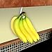Gadjit Banana Hook Hanger - Ripen Naturally with Under Cabinet Banana Hanger/Holder. Self-Stick and Adheres (White)