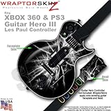 Lightning White WraptorSkinz Skin fits XBOX 360 & PS3 Guitar Hero III Les Paul Controller (GUITAR NO