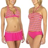 Isaac Mizrahi for Target Pink Stripe Swimwear