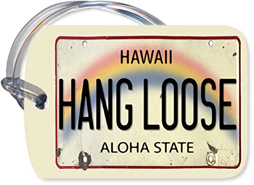 Vintage Hawaiian Art Luggage Tag - Hang Loose