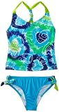 Speedo Girls 7-16 Tye Dye Love Scrunchy Back Tankini Set Swimsuit