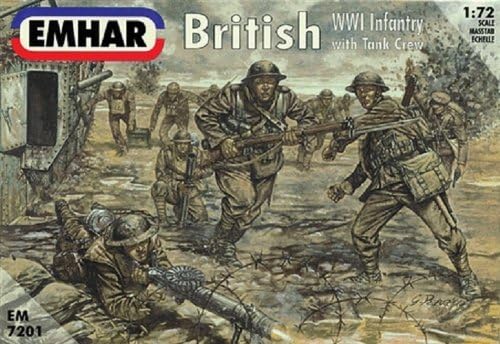 Emhar Models British WWI Infantry Model Building Kit with Tank Crew