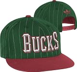 Milwaukee Bucks adidas Originals Green Buzzer-Beater Flat Brim Snapback Adjustable Hat