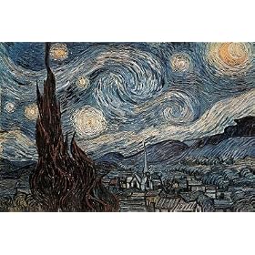 Vincent Van Gogh (The Starry Night) Art Print Poster - 24x36
