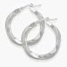 1 Inch Sterling Silver Hoop Earrings