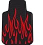 Red Tipped Flames Style Universal-Fit Molded Front Floor Mat - Set of 2