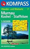 Kompass Karten, Murnau, Kochel, Staffelsee: Das Blaue Land am Staffelsee. Wandern / Rad - 