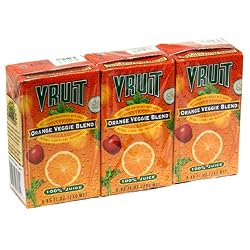 Vruit Juice, Orange Veggie Blend, 8-Ounce Cartons (Pack of 27)