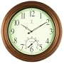 Chaney Instrument 18-Inch Copper Clock and Thermometer