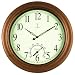 Chaney Instrument 18-Inch Copper Clock and Thermometer