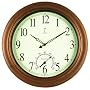 Chaney Instrument 18-Inch Copper Clock and Thermometer