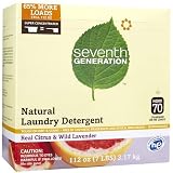 Seventh Generation Powder Laundry Detergent-Real Citrus & Wild Lavender-112 oz. (Quantity of 2)