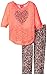 Pinky Pink Little Girls' Slub Knit Dolman Sleeve Heart Legging Set