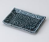 紺釉長角銘々皿　5個組 【美濃焼　和皿】