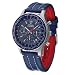 Detomaso Classic Herren-Armbanduhr FIRENZE Chronograph Blau Zifferblatt Leder SL1624C-BL