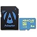 Abacus24-7 Micro SD 8GB Memory Card [Class 4] with SD Adapter